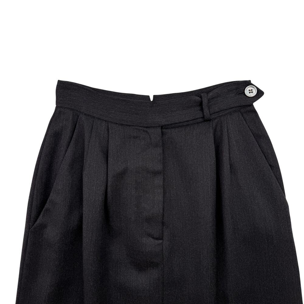 Vintage 70s-80s Perry Ellis 100% Virgin Wool Maxi Skirt Italian Made Tailored 4 - Picture 4 of 7